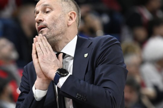 Pralaimėjimą nuo autsaiderio nurijęs „Žalgirio“ treneris T. Masiulis bedė pirštu į ekipos protą