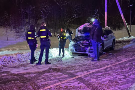 Smarkus automobilių susidūrimas Vilniuje – štai kaip viskas atrodė