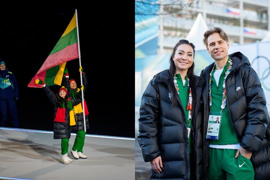 „Pažiūrėjome vienas į kitą ir aš pradėjau verkti“: Lietuvos vėliavnešiai atskleidė, ką patyrė olimpiados atidaryme
