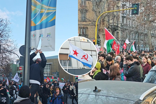 Italijoje aidi ne tik džiaugsmas – tūkstantinius protestus lydi šūksniai: „Šios žaidynės yra gėda“