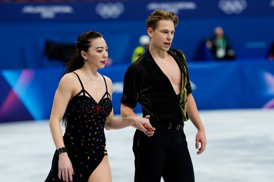 Prieš būsimą startą – ledo šokėjų repeticijos ant Milano ledo