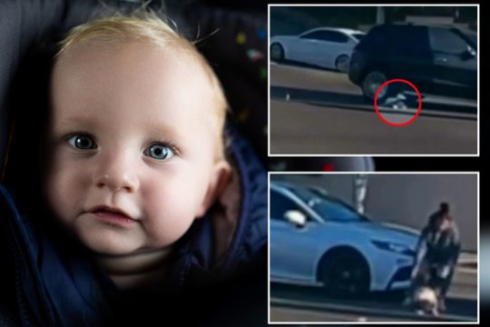 Vaizdas sukrečia: užfiksavo, kaip iš važiuojančio automobilio iškrito kūdikis