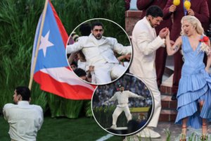 JAV nugriaudėjo „Super Bowl“ puota: po simboliais apipinto Bad Bunny šou – D. Trumpo kirčiai