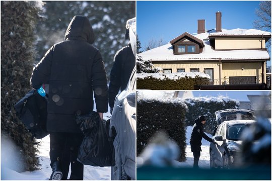 Lrytas užfiksavo kratą Kazio Starkevičiaus namuose: išskirtiniuose kadruose – veiksmas kieme