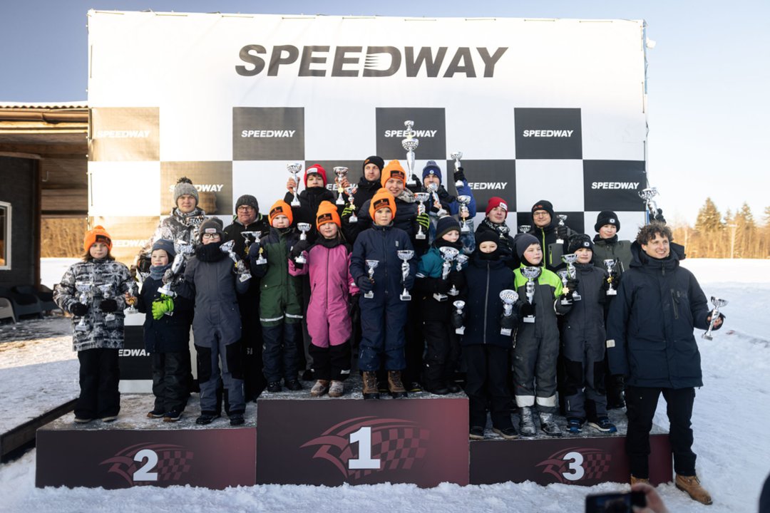 Ledas, sniegas ir asfaltas: kas buvo greičiausi Lietuvos kartingo federacijos žiemos taurėje?