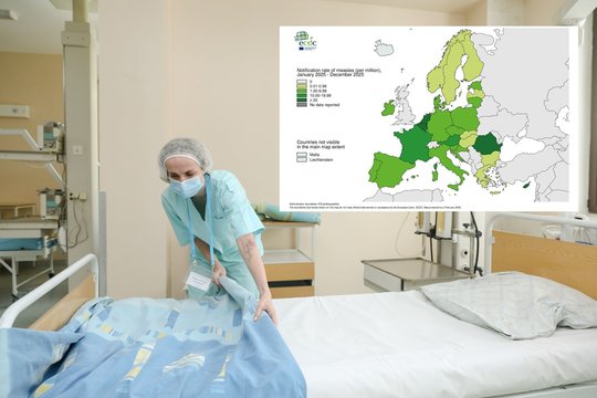 Itin užkrečiamas virusas toliau kelia nerimą: paskelbė, kiek ligos atvejų fiksuota Europoje