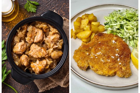 Šnicelis ir kiauliena su troškintais kopūstais: tradiciniai patiekalai nukels į nostalgiškus vaikystės prisiminimus 