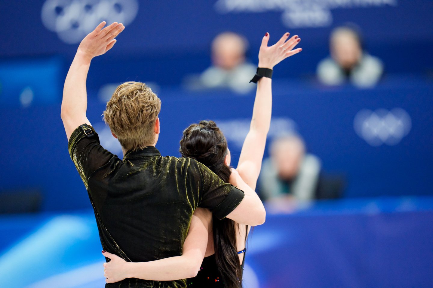 Saulius Ambrulevičius ir Allison Reed Milano olimpinių žaidynių ritminėje programoje<br>V.Dranginio/LTOK nuotr.