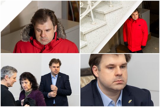 K. Bartoševičius vėl mina teismo slenkstį: kadruose – atvykimas į apeliacinį teismą 