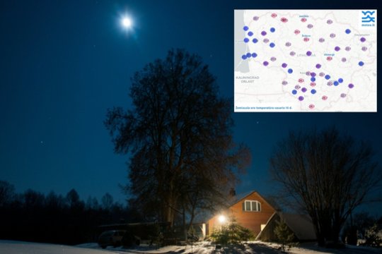 Praėjusią naktį šalo labai nevienodai: vienur – vos 12, kitur – visi 27 laipsniai šalčio