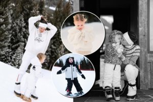 D. Sabonio žmona Shashana užkariavo kalnus: parodė paaugusius vaikus