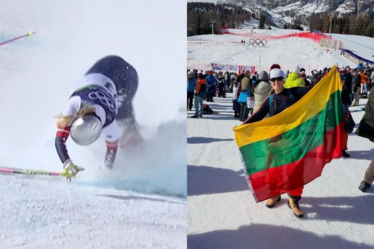 „Visiškas šokas“: kartu su L. Vonn besitreniravusi JAV lietuvė olimpinės legendos nelaimę išvydo gyvai