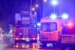 Per gaisrą Vilkaviškyje nukentėjo du žmonės