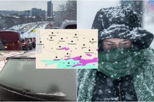 Tikra „orų mišrainė“: skelbia, kur laukti sniego, o kur – lietaus