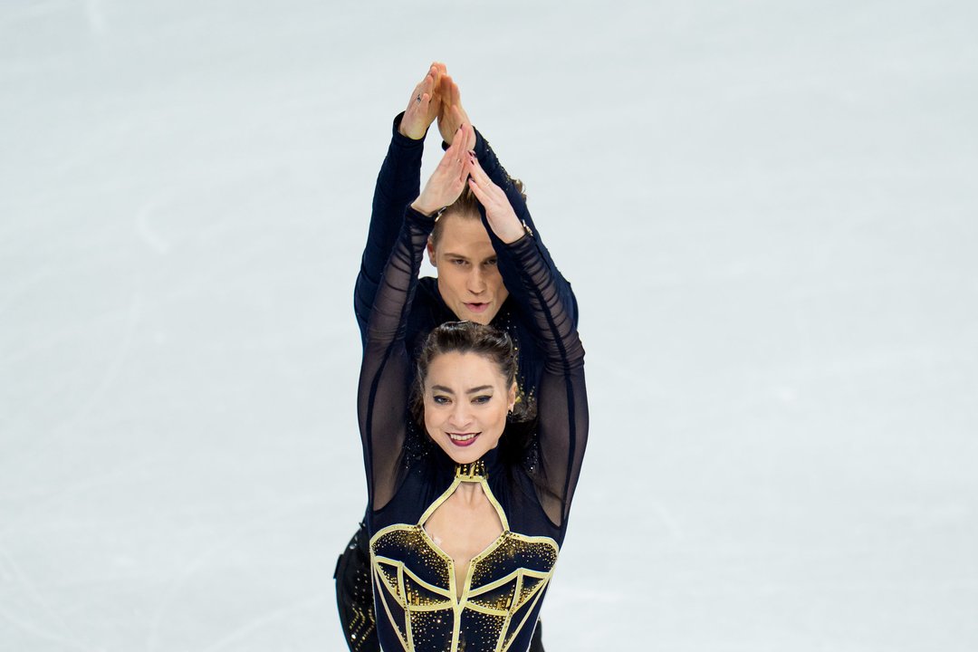 Allison Reed ir Sauliaus Ambrulevičius žiemos olimpinėse žaidynėse užėmė šeštąją vietą.<br>V.Dranginio/LTOK nuotr.