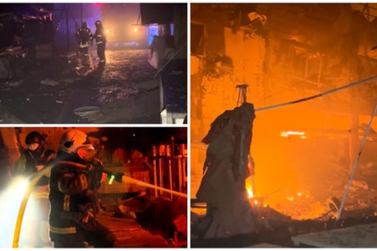 Odesoje – žalos pridariusi dronų ataka: apgadinta infrastruktūra ir verslo centras