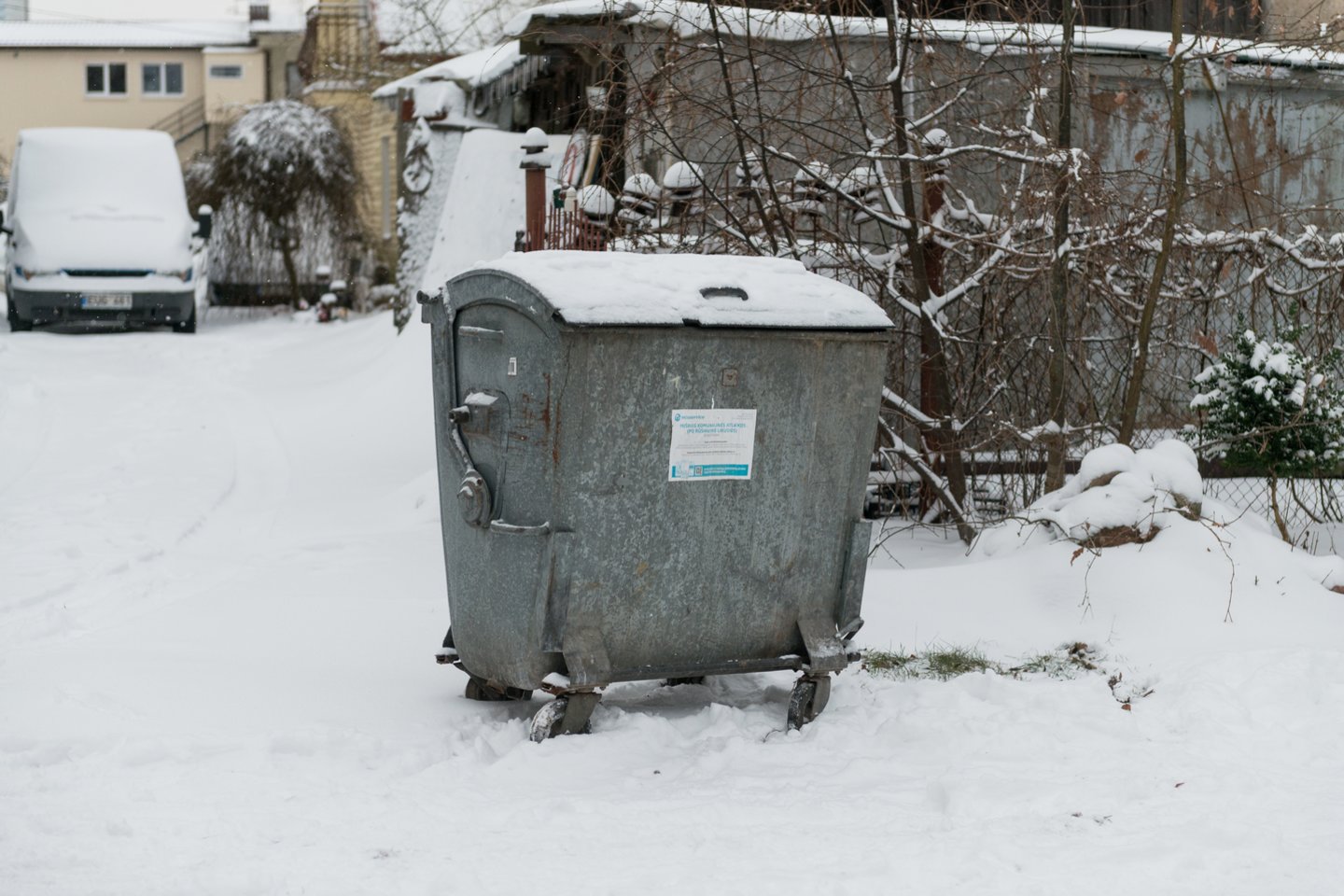 Šiukšlių konteineris.<br>J.Stacevičiaus asociatyvi nuotr.