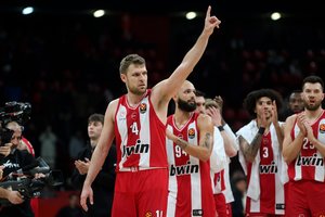 Rimto mūšio Eurolygoje neįvyko – „Olympiakos“ solidžiai sutvarkė „Crvena Zvezda“