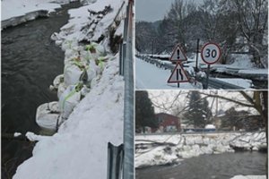 Iš Grindos – įspėjimas vieno rajono gyventojams: dėl ledų sangrūdos nuslinko šlaitas