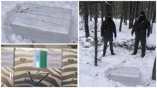 45-asis šiais metais oro balionu atskraidintas rūkalų kontrabandos krovinys: užfiksavo perėmimo operaciją