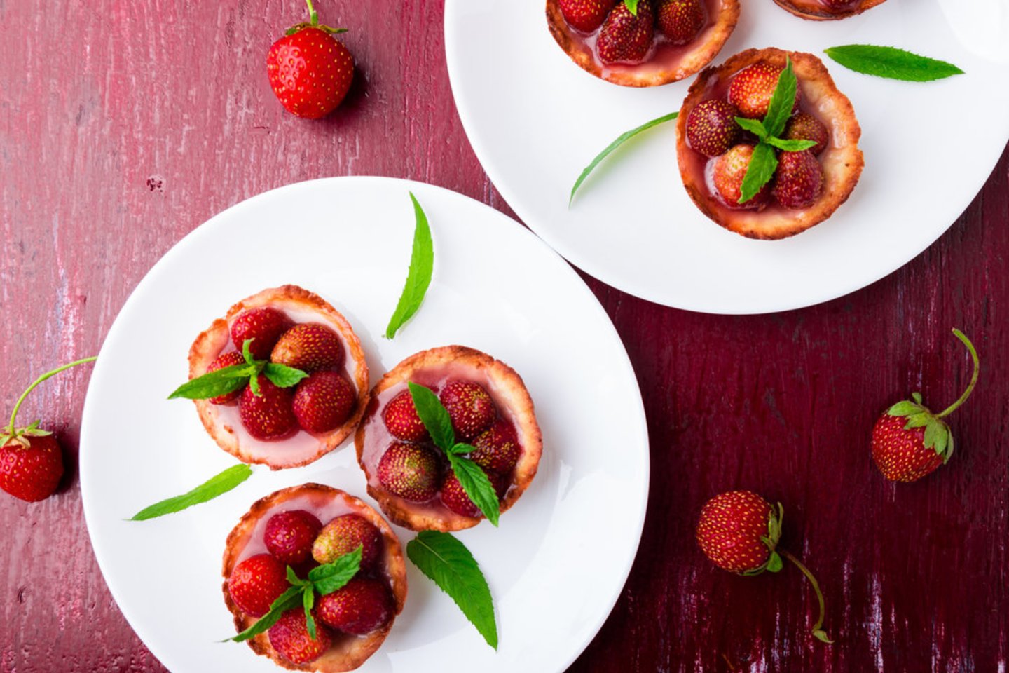 Braškių tartaletės