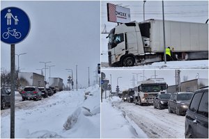 Lietuvos keliuose – pavojingos eismo sąlygos: „Mačiau į griovį slystančią mašiną“  