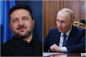 V. Zelenskis paatviravo, kaip įsivaizduoja susitikimą su V. Putinu: „Mes juk esame priešai“