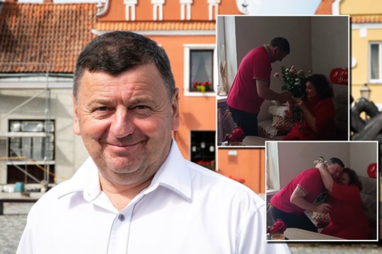 Per Valentino dieną – simboliškas gestas: 61-erių Kėdainių meras pasipiršo mylimajai