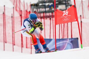 Vasario 16-ąją olimpinėje trasoje lenktyniausiantis kalnų slidininkas A. Drukarovas: „Man ši diena labai svarbi“