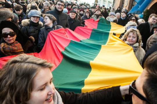 Šalyje minimos 108-osios Lietuvos valstybės atkūrimo metinės