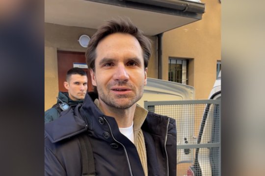 Nufilmavo V. Germano paleidimą į laisvę: atsakė į keletą žurnalistų klausimų 