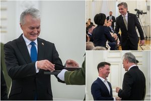 Prezidentas įteikė valstybės apdovanojimus: dėkoju, kad įkūnijate nepriklausomos Lietuvos svajonę