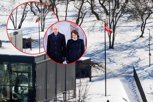 Praeivius nustebino vaizdas prie Nausėdų namo: Prezidentūra išplatino paaiškinimą