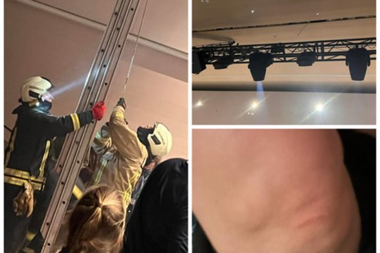 „Biplan“ koncerto dalyvis papasakojo apie nelaimingą atsitikimą: šviestuvai krito ant sėdinčių žmonių