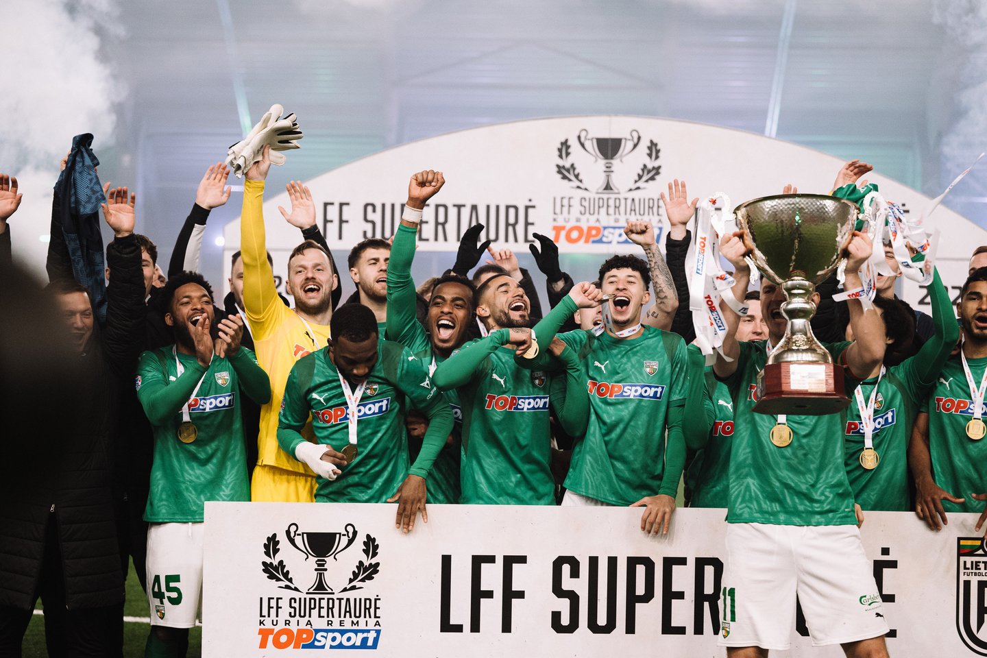 „Kauno Žalgirio“ futbolininkai Supertaurėje įveikė „Panevėžį“<br> zalgiris.lt nuotr.