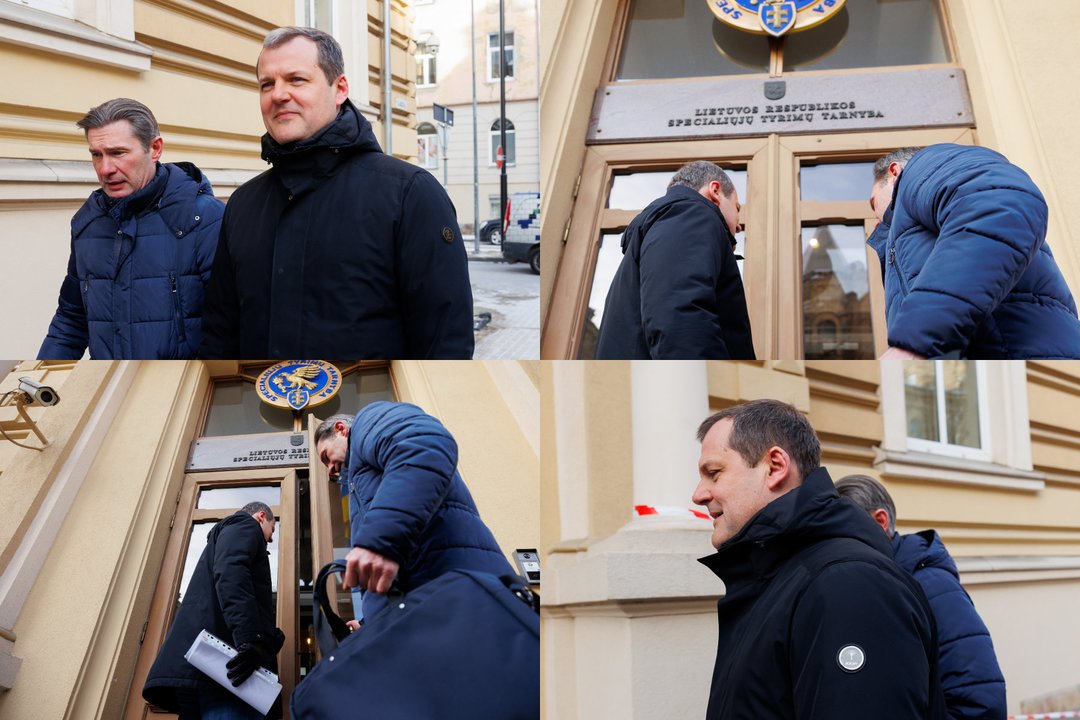 G. Paluckas atvyko į STT<br>Lrytas koliažas