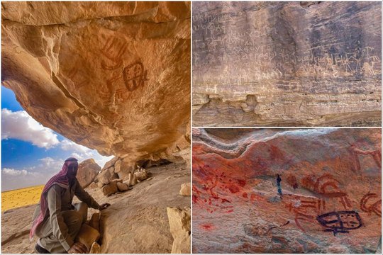 Egipto dykumoje – uolų menas, apimantis 10 000 metų laikotarpį