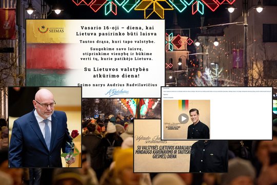 Kurioziniai politikų sveikinimai: painiojosi, kaip atrodo Lietuvos trispalvė ir kokią progą minime