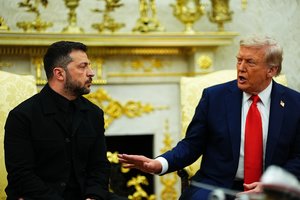 V. Zelenskis prabilo apie spaudimą iš D. Trumpo: „Nesąžininga“