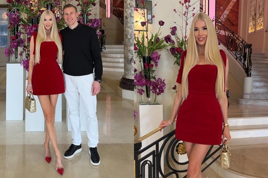 Inga Stumbrienė Valentino dieną sutiko svetur: akį traukė itin romantiškas įvaizdis