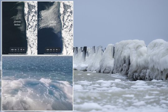 Latvijoje – nekasdieniai vaizdai: tokių jūros pokštų galime greit sulaukti ir Lietuvoje