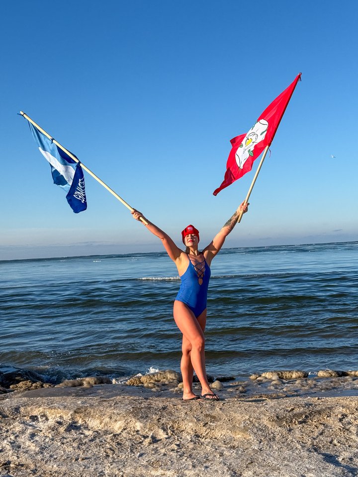 Iš daugiausia žmonių suformuotas žodis fiksuotas kaip Lietuvos rekordas.<br> Alytaus miesto savivaldybės nuotr.