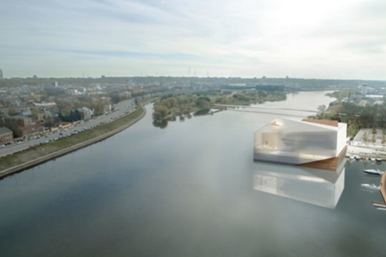 Į šiuos rūmus bus galima atplaukti net savo laiveliu: Kaunas pristato išskirtinę erdvę