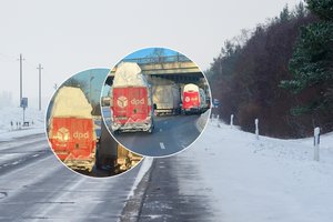 Eisme pastebėti kurjerių automobiliai šokiravo: „Apie kitų saugumą negalvoja“