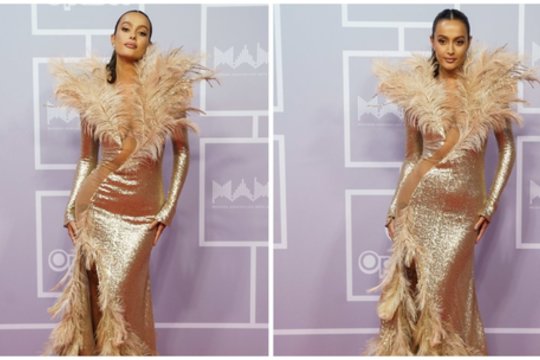 Įspūdingą įvaizdį demonstravusi K. Meschino atvyko ne viena: prakalbo ir apie santykius su OG Version