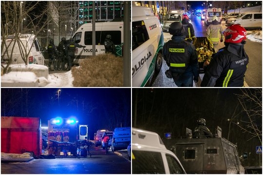 Neįprastas sujudimas Vilniuje: užfiksuoti ginkluoti pareigūnai, aidėjo sirenos, dislokuota specialioji įranga