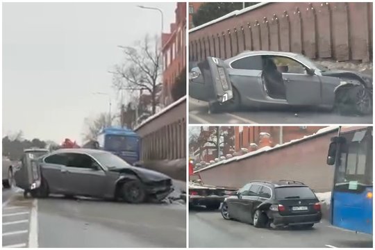 Klaipėdoje susidūrė du BMW – netrukus toje pačioje vietoje įvyko dar viena avarija