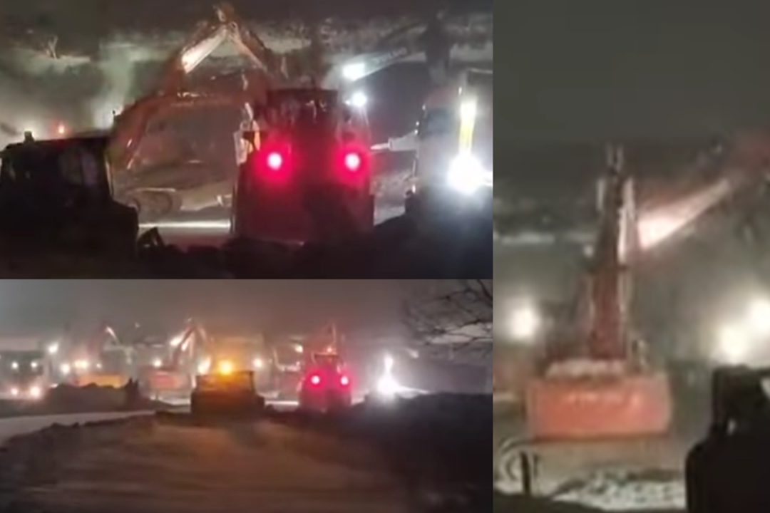 Kauniečiai užfiksavo įspūdingą vaizdą: „Dinozaurai valgo Sitkūnų tiltą“