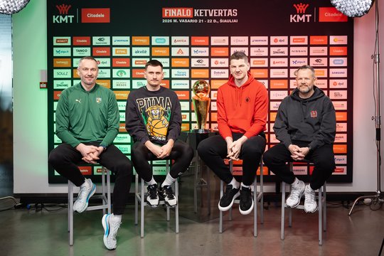 „Žalgirio“ ir „Ryto“ treneriai prieš finalą: apie vieną užrakinti norimą žaidėją ir ką palaikys T. Masiulio žmona