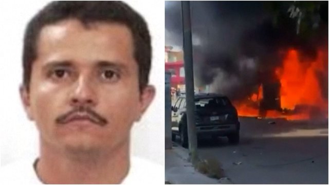 Po galingiausio Meksikos narkotikų barono nužudymo – smurto protrūkis gatvėse: JAV įspėja keliautojus